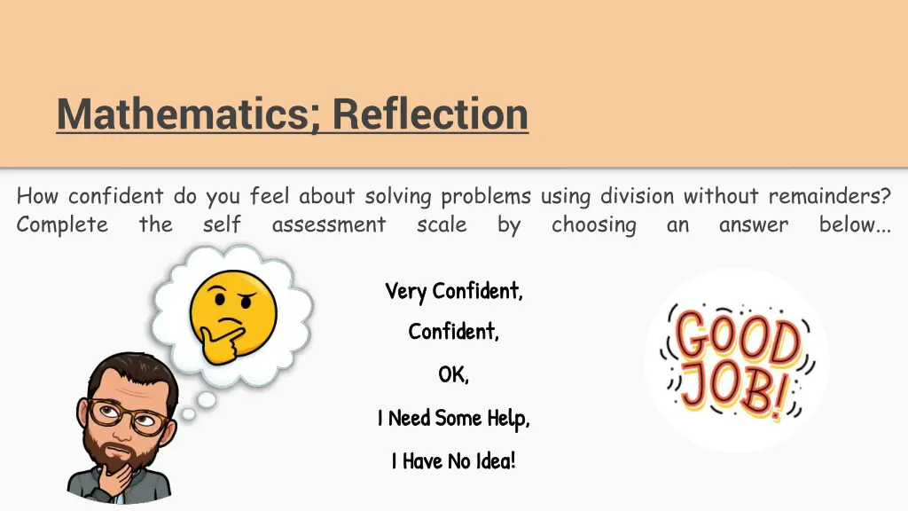 mathematics reflection