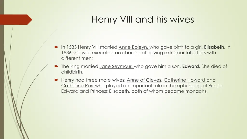 henry viii and his wives