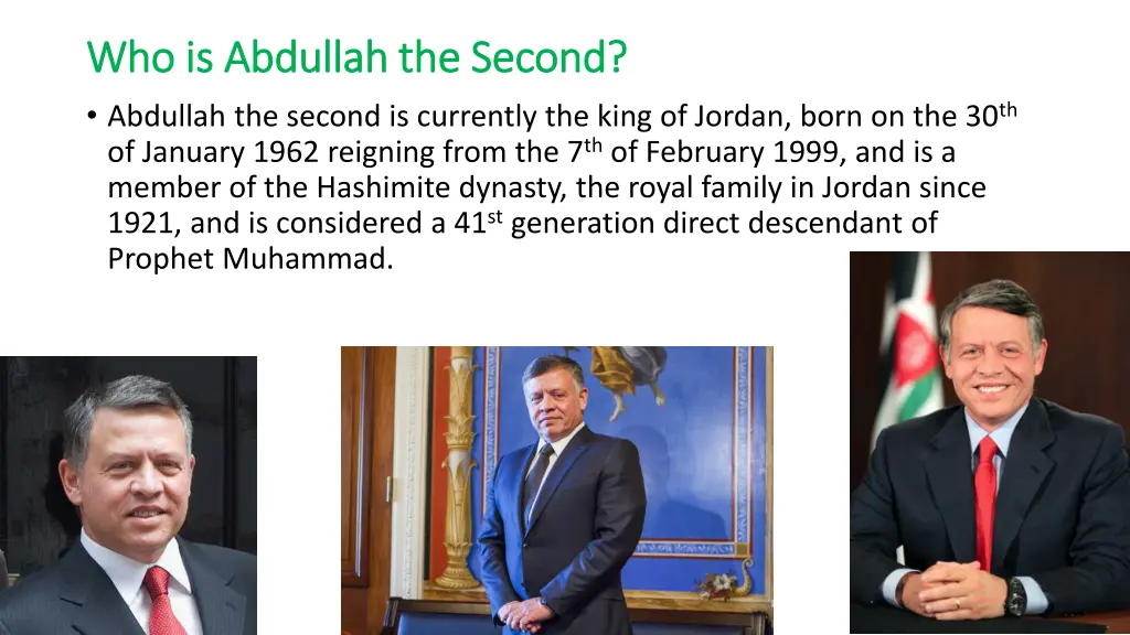 who is abdullah the second who is abdullah