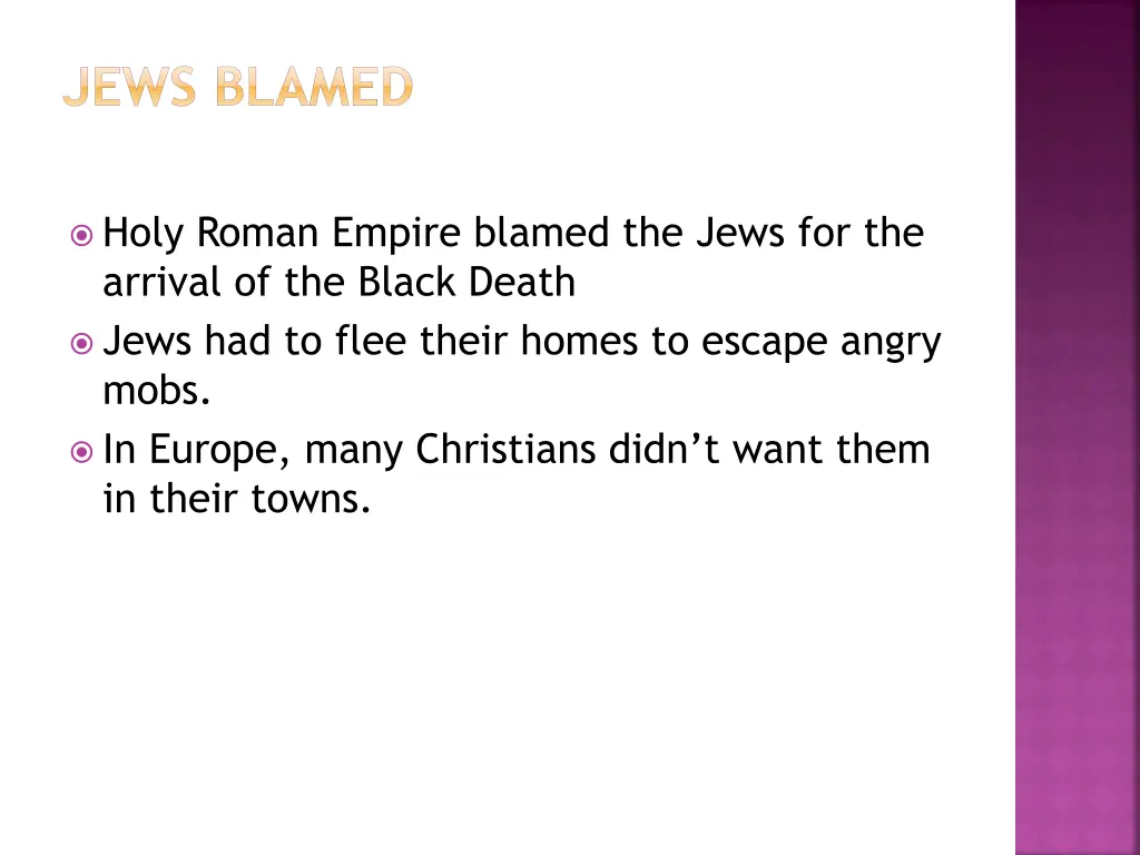 jews blamed