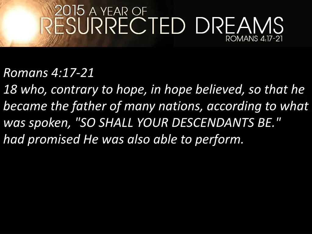 romans 4 17 21 18 who contrary to hope in hope