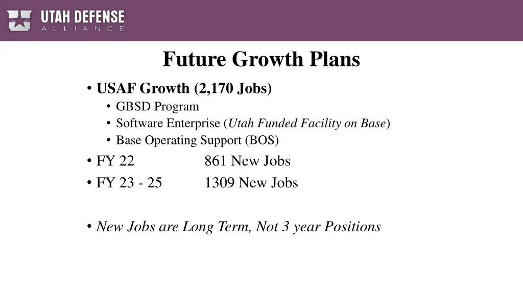 future growth plans