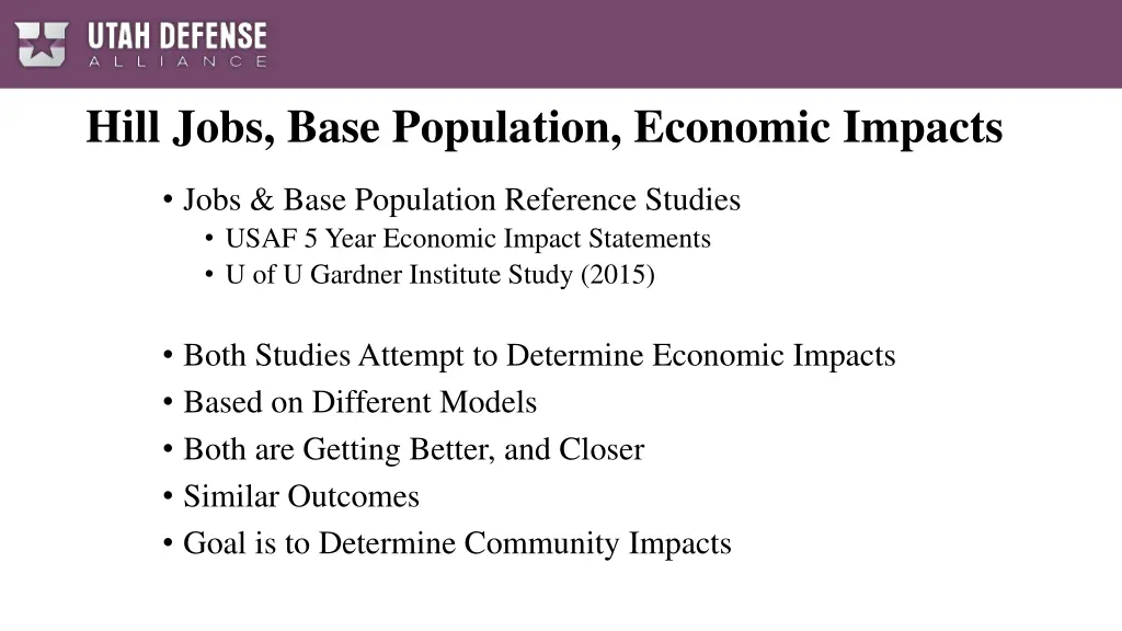 hill jobs base population economic impacts