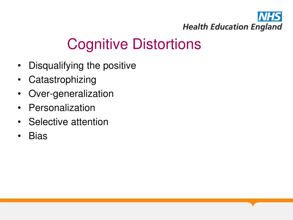 cognitive distortions