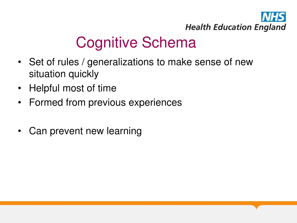 cognitive schema