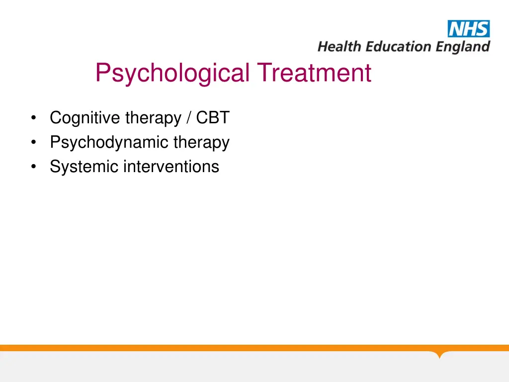 psychological treatment