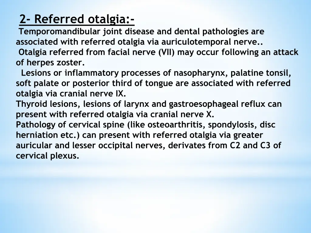 2 referred otalgia temporomandibular joint