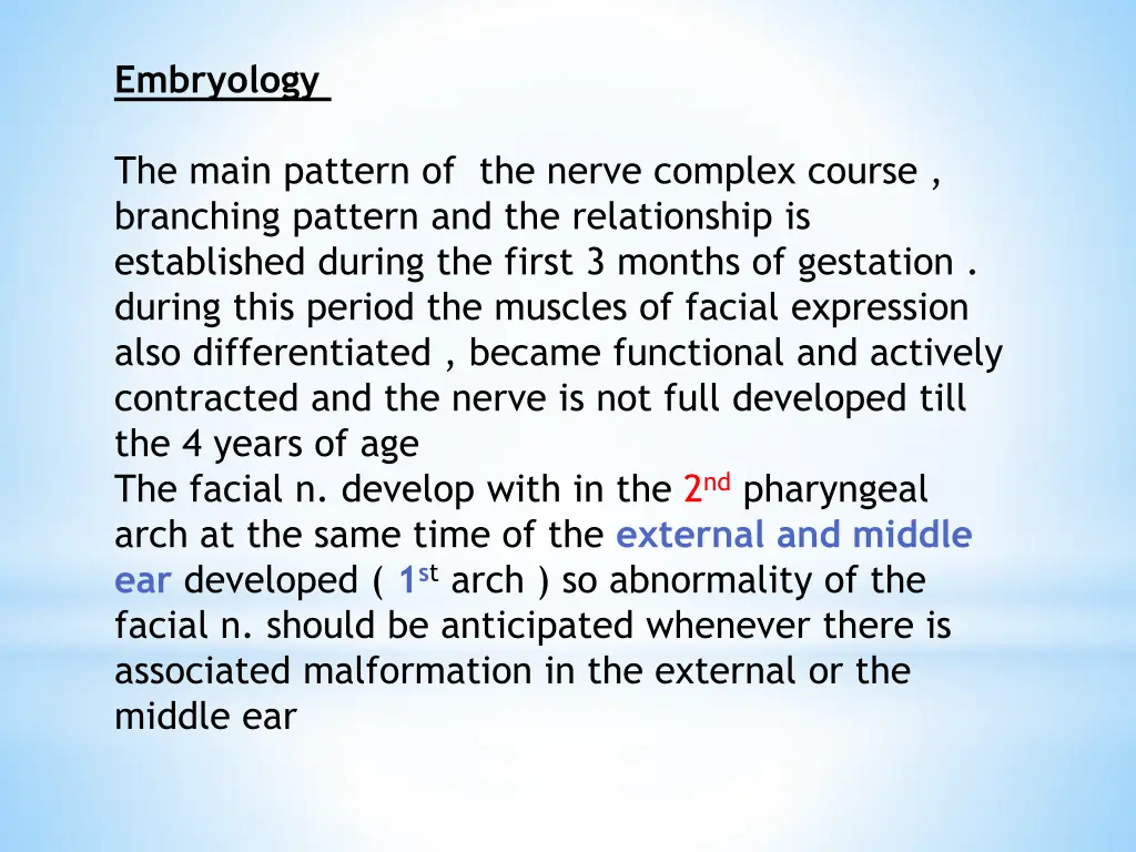 embryology