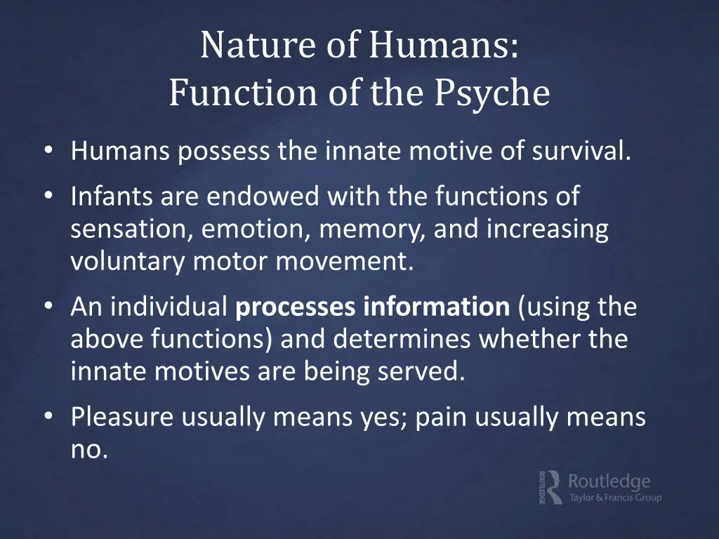 nature of humans function of the psyche