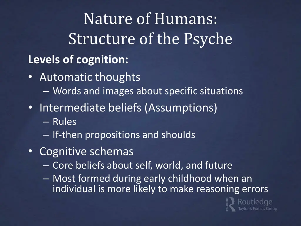 nature of humans structure of the psyche levels