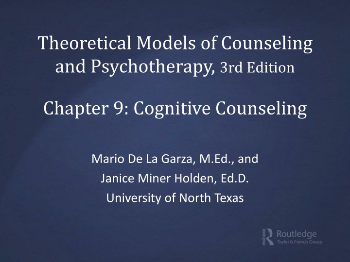 theoretical models of counseling