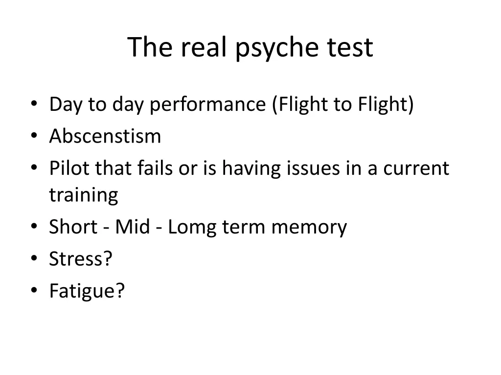 the real psyche test