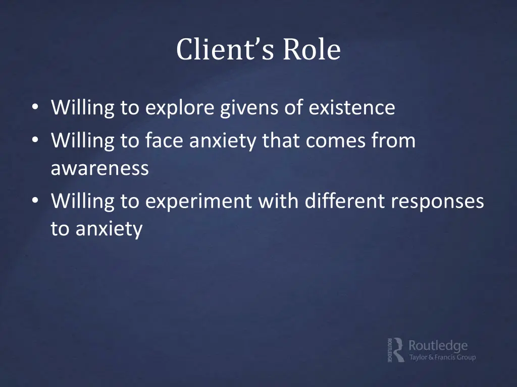 client s role