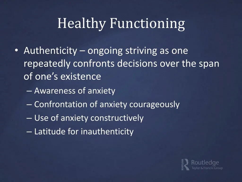 healthy functioning