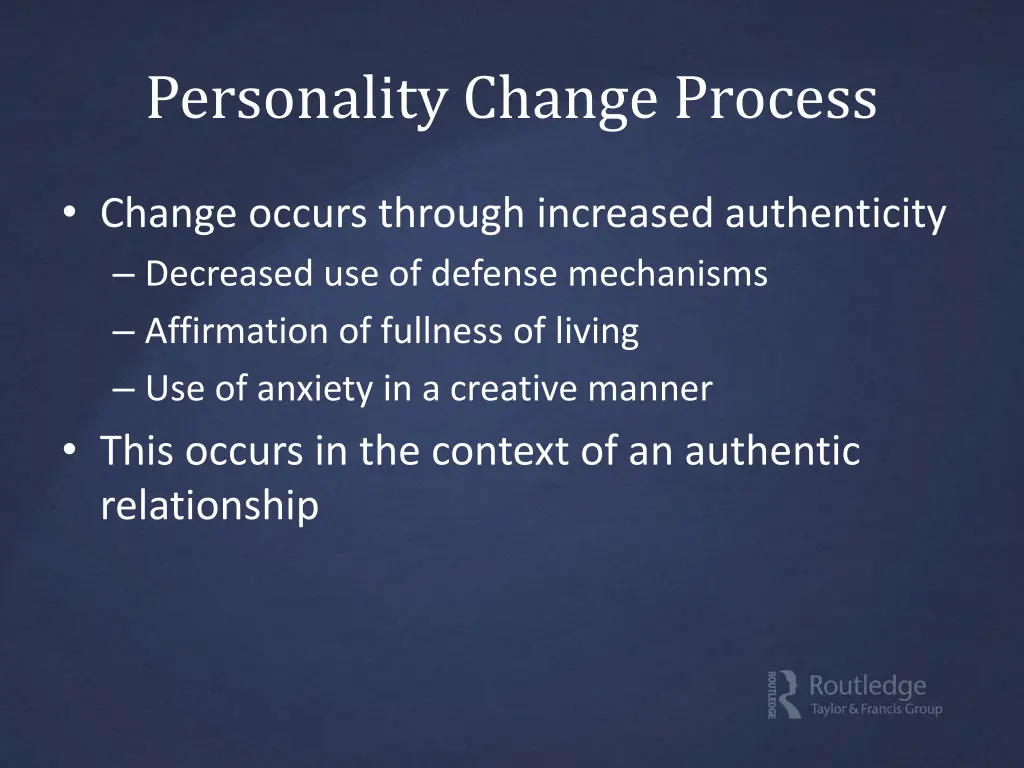 personality change process