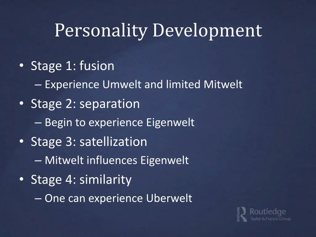 personality development