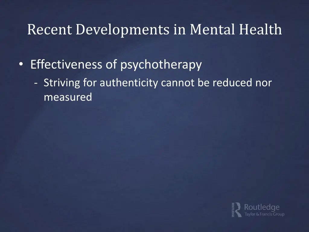 recent developments in mental health 3