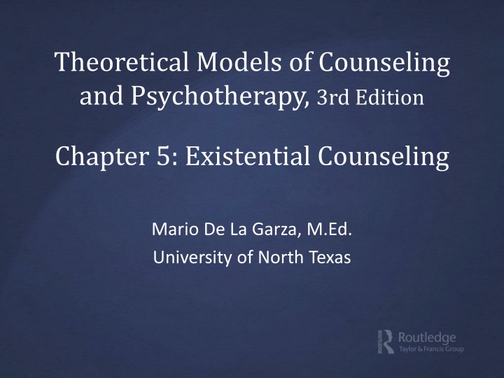 theoretical models of counseling