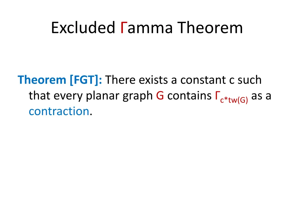 excluded amma theorem