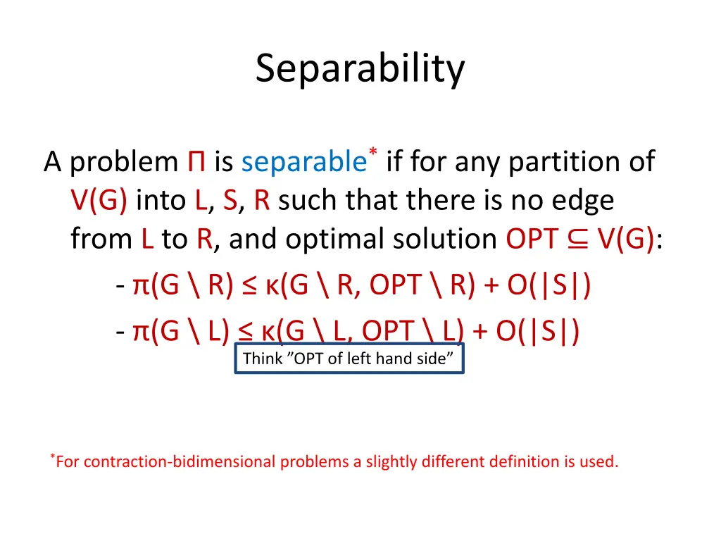 separability 1