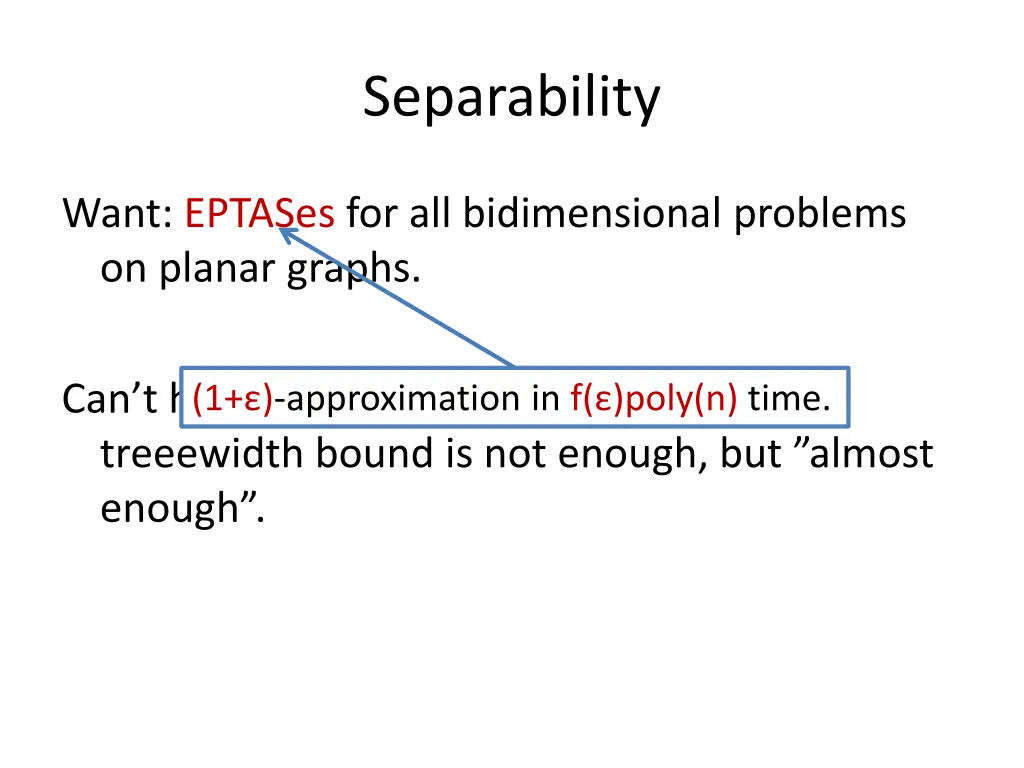 separability