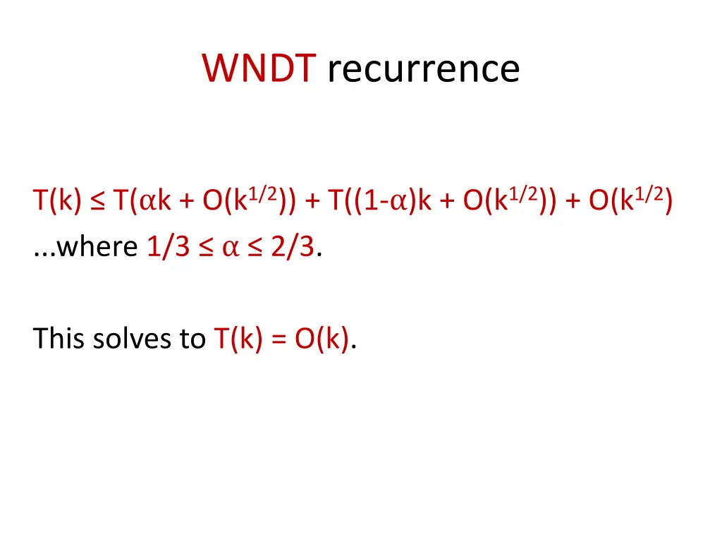 wndt recurrence 3