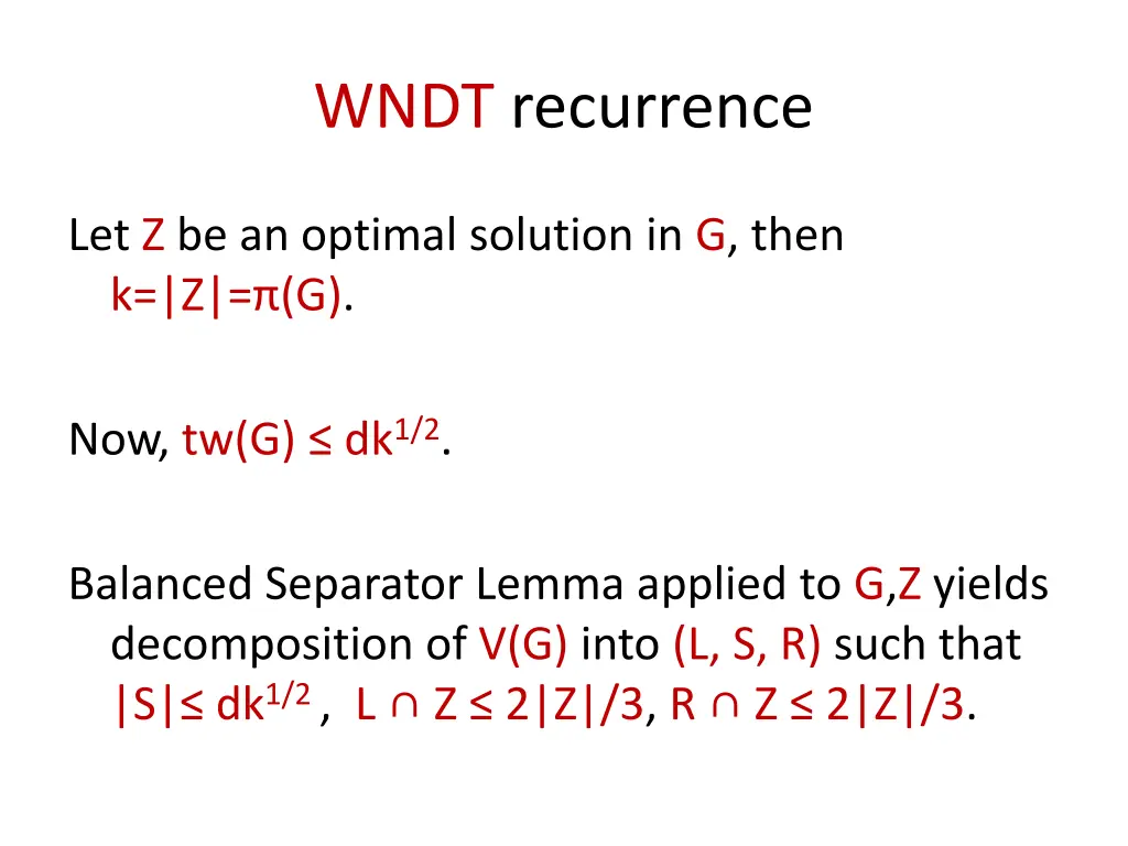 wndt recurrence