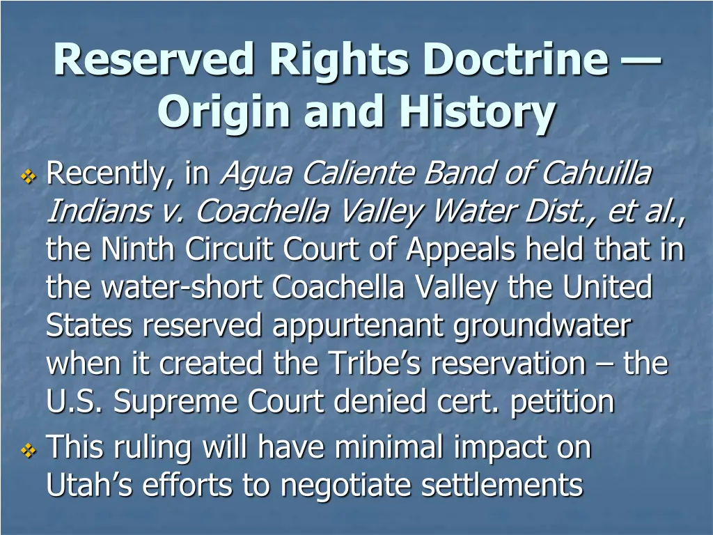 reserved rights doctrine origin and history 5