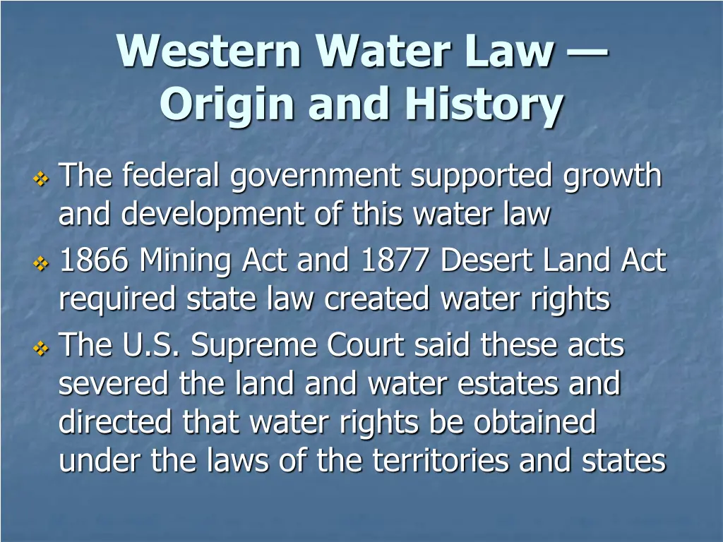 western water law origin and history 3