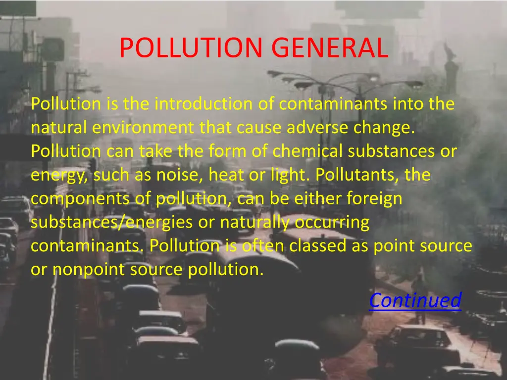 pollution general