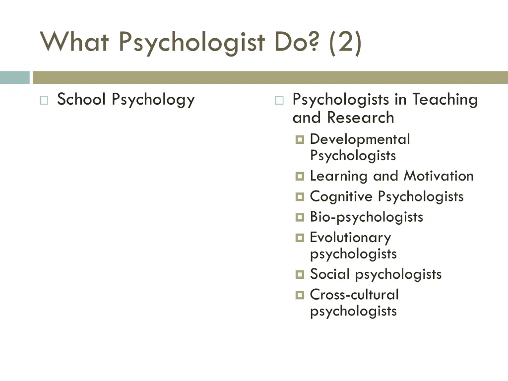 what psychologist do 2