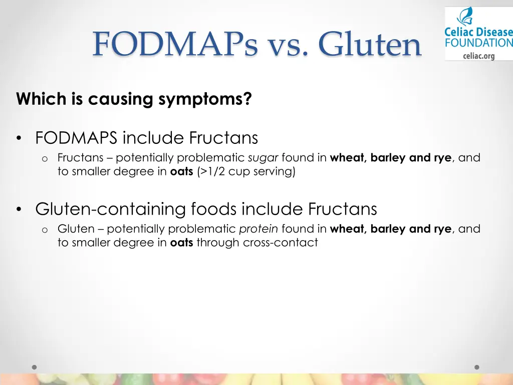 fodmaps vs gluten