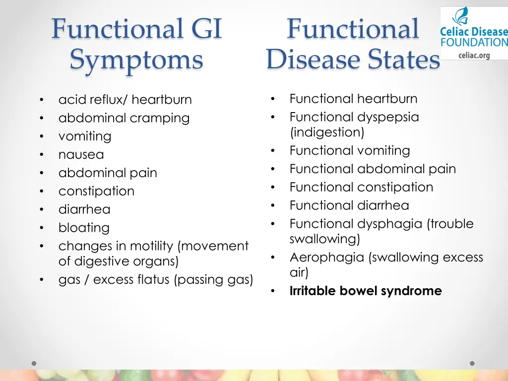 functional gi symptoms