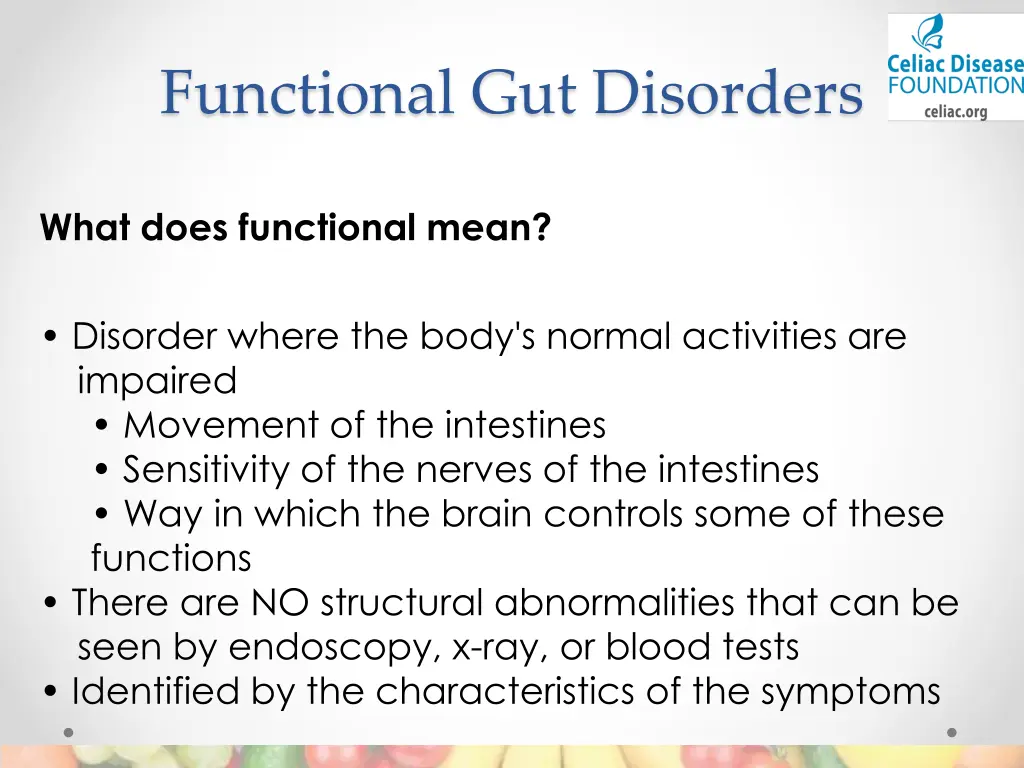 functional gut disorders