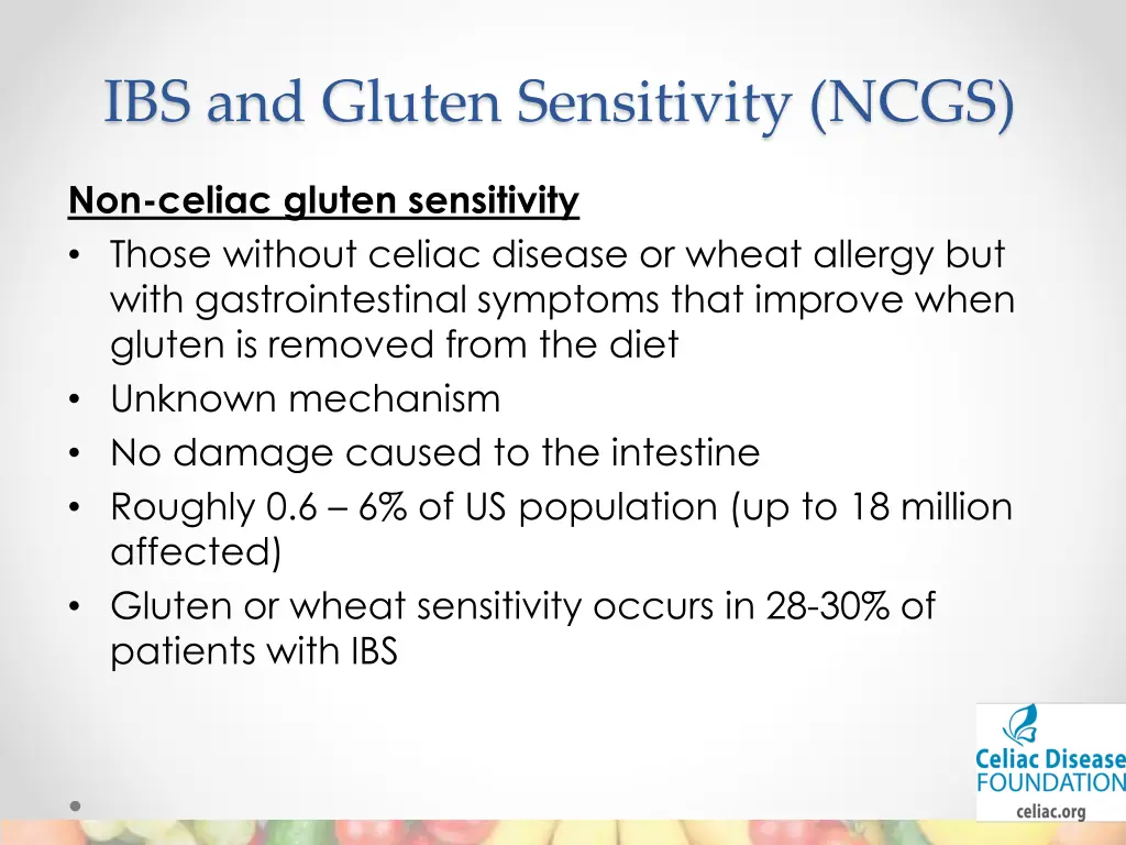 ibs and gluten sensitivity ncgs