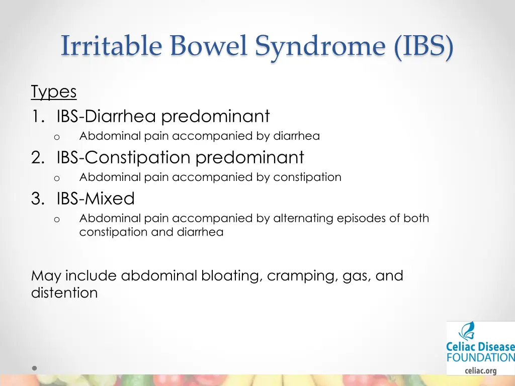 irritable bowel syndrome ibs