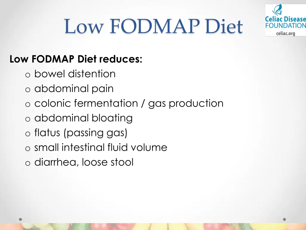 low fodmap diet