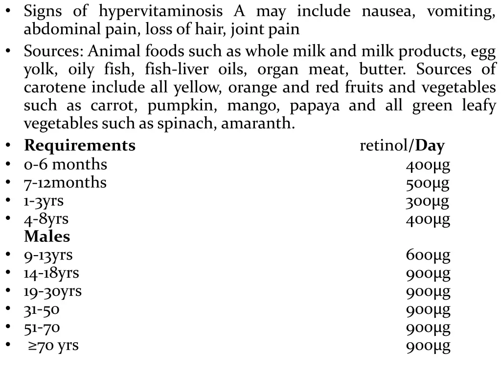 signs of hypervitaminosis a may include nausea