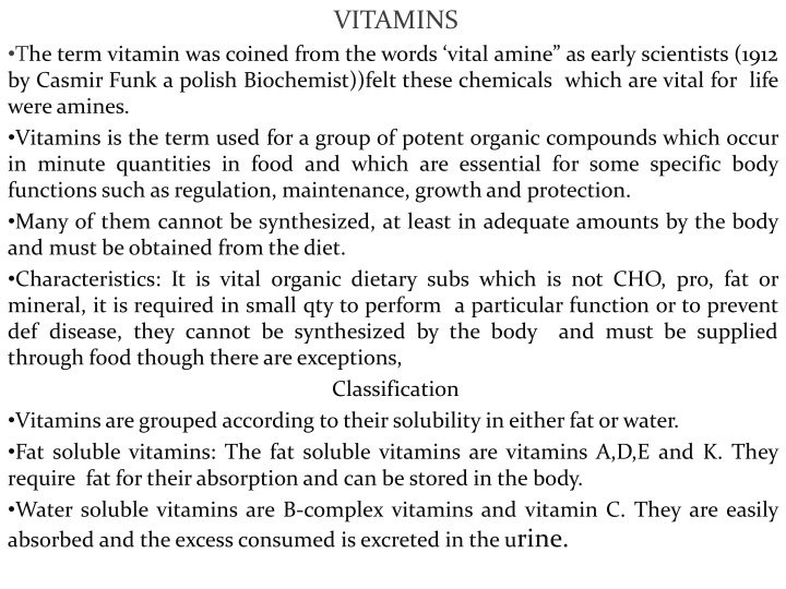 vitamins