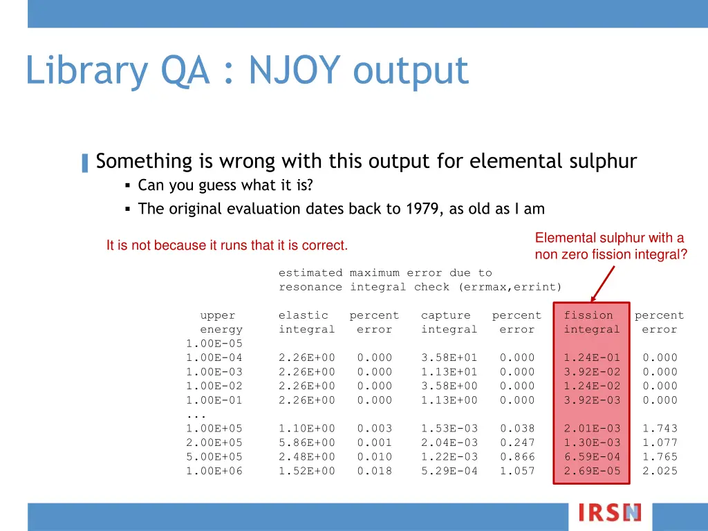 library qa njoy output 1