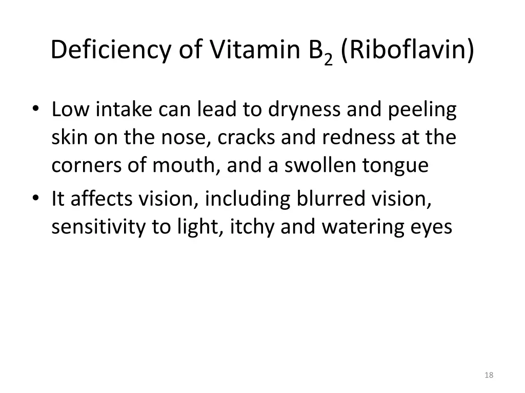 deficiency of vitamin b 2 riboflavin