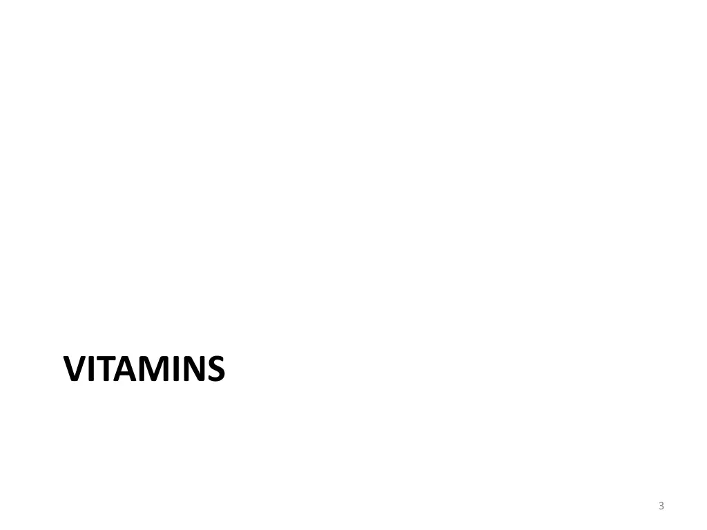 vitamins