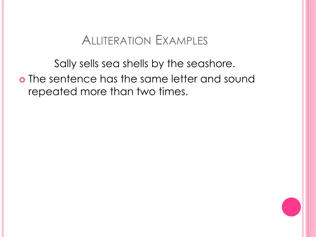 a lliteration e xamples