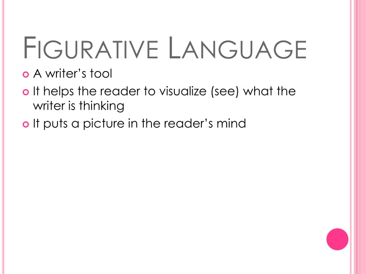 f igurative l anguage a writer s tool it helps