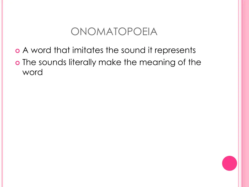 onomatopoeia