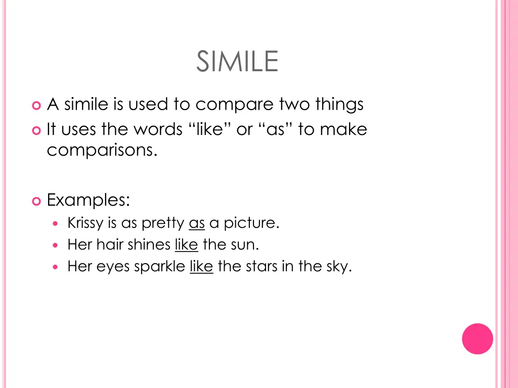 simile