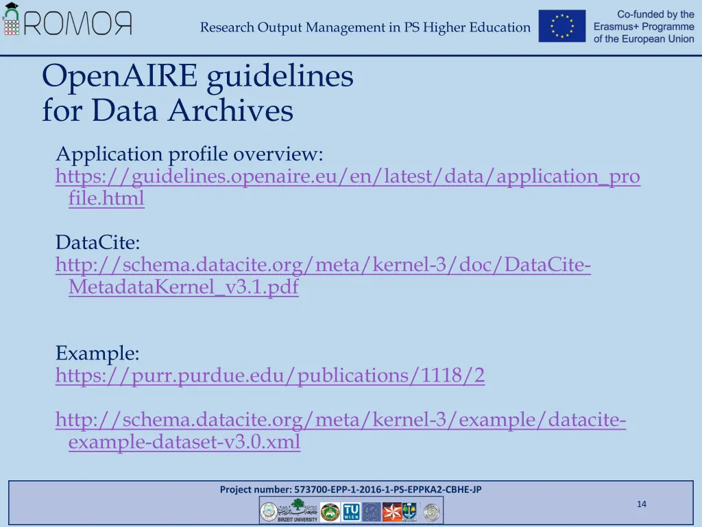 research output management in ps higher education 12