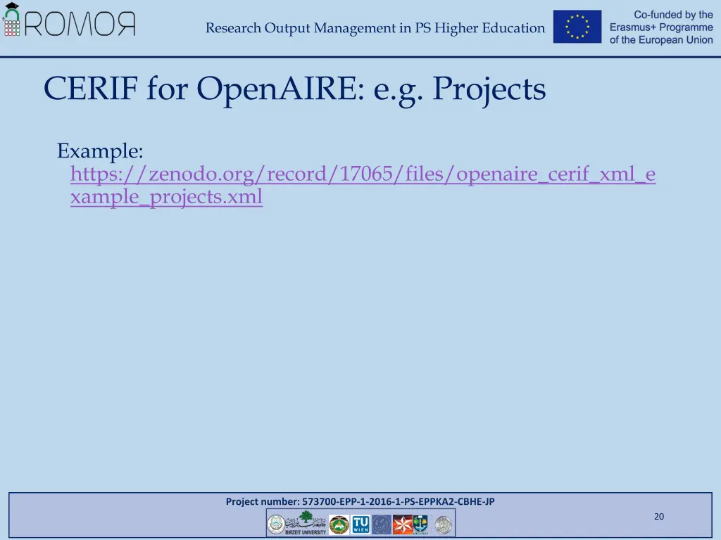 research output management in ps higher education 18