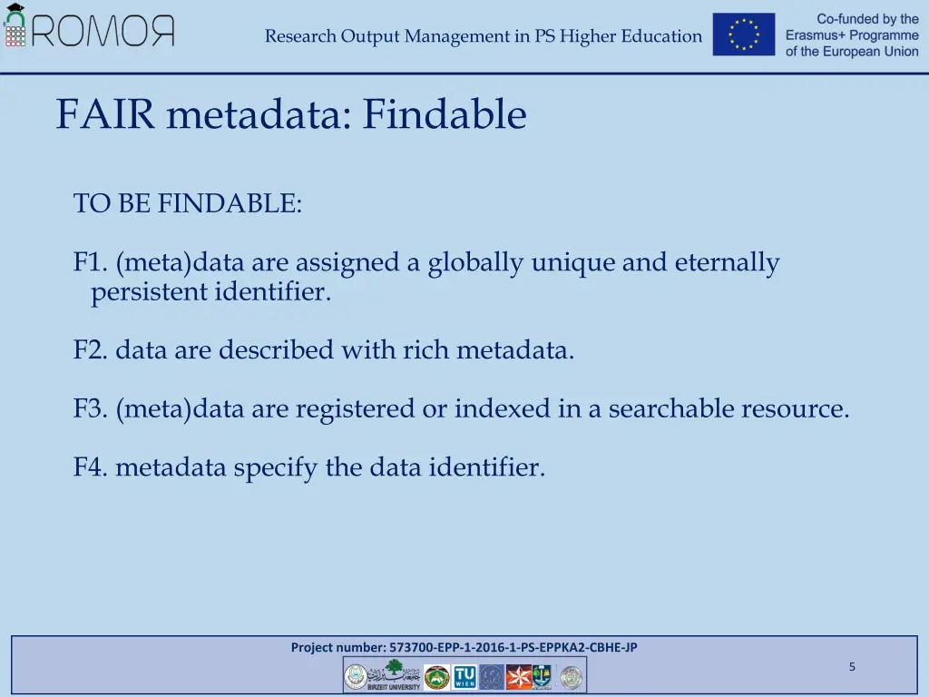 research output management in ps higher education 3