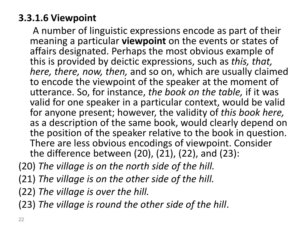 3 3 1 6 viewpoint a number of linguistic